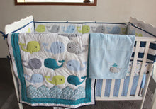 Load image into Gallery viewer, Baby Whale- Baby Bedding Set