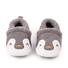 Load image into Gallery viewer, Gray Penguin Baby Shoes