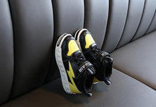Load image into Gallery viewer, Yellow and Black Canvas Sports Shoes