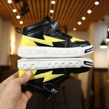 Load image into Gallery viewer, Yellow and Black Canvas Sports Shoes