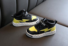 Load image into Gallery viewer, Yellow and Black Canvas Sports Shoes