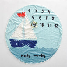 Load image into Gallery viewer, Hello Sailor- Baby Milestone Blanket