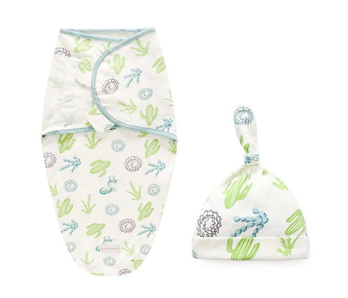 Baby Swaddle Blanket and Cap Set- NatureMe