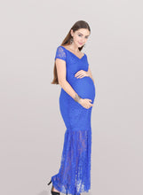 Load image into Gallery viewer, Lake Blue Maternity Dress