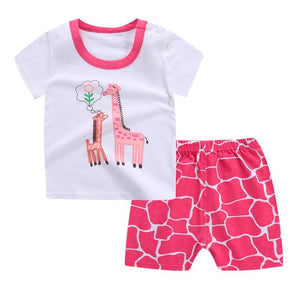 Gypsy the Giraffe Baby and Toddler Shorts Set 