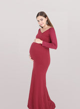 Load image into Gallery viewer, Maroon Marvel Maternity Dress