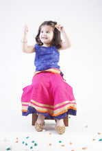 Load image into Gallery viewer, Pink and Blue Lehenga Set
