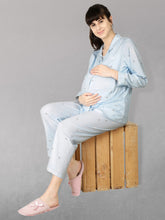 Load image into Gallery viewer, Sweet Dreams Blue Maternity Nightwear