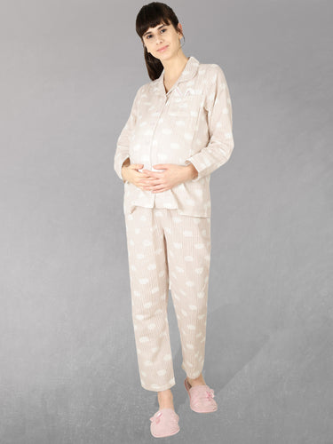 Flamingo Bliss Maternity Nightwear