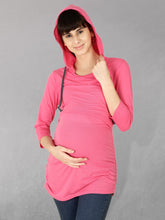 Load image into Gallery viewer, Pink Maternity and Nursing Hoody