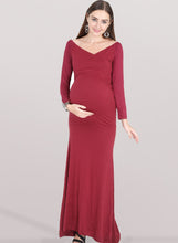 Load image into Gallery viewer, Maroon Marvel Maternity Dress