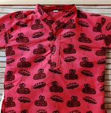 Load image into Gallery viewer, Rust Umbrella Print Boys Kurta Pajama Set - Zoom View