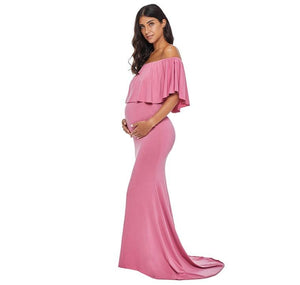 Blush Pink Maternity Dress