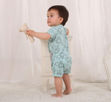 Load image into Gallery viewer, Baby Romper Shorts- Little Lion Cub- Side View