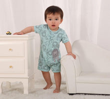 Load image into Gallery viewer, Baby Romper Shorts- Little Lion Cub- Full View