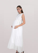 Load image into Gallery viewer, Pure White Maternity Dress