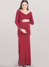 Load image into Gallery viewer, Maroon Marvel Maternity Dress