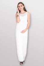 Load image into Gallery viewer, Elegant Ivory Maternity Dress