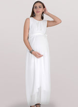 Load image into Gallery viewer, Pure White Maternity Dress