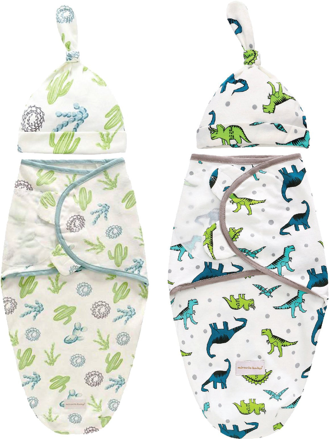 The Mom Store Baby Swaddle Combo - NatureMe & Happy Dino