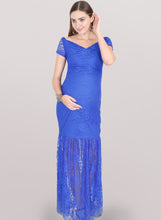 Load image into Gallery viewer, Lake Blue Maternity Dress
