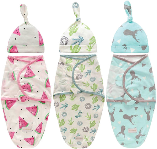 Baby Swaddle Combo - CocoMelon-PolarStag-NatureMe