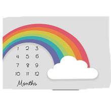 Load image into Gallery viewer, My Lucky Rainbow- Baby Milestone Blanket