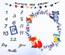 Load image into Gallery viewer, The Animal Farm- Baby Milestone Blanket