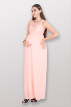 Load image into Gallery viewer, Blossoms Peach Maternity Dress