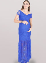Load image into Gallery viewer, Lake Blue Maternity Dress