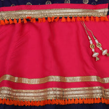 Load image into Gallery viewer, Pink and Blue Girls Lehenga Set