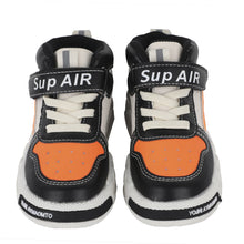 Load image into Gallery viewer, Orange and Black Canvas Sports Shoes