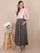 Load image into Gallery viewer, Blossom Pink Maternity and Nursing Kurti