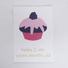 Load image into Gallery viewer, Sweet Cupcake Theme Milestone Cards
