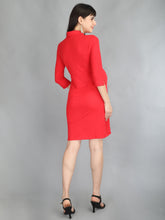 Load image into Gallery viewer, Formal Red Maternity Dress - Back View