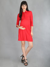 Load image into Gallery viewer, Formal Red Maternity Dress