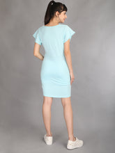 Load image into Gallery viewer, Lace Turquoise Maternity and Nursing Casual Dress