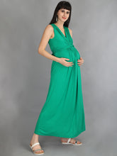 Load image into Gallery viewer, Mesmerising Green Maternity Dress