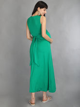 Load image into Gallery viewer, Mesmerising Green Maternity Dress - Back View