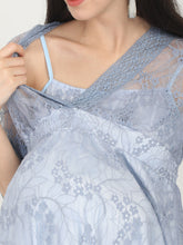 Load image into Gallery viewer, Pristine Grey Maternity Dress - Zoom View