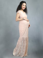 Load image into Gallery viewer, Raspberry Glow Maternity Dress
