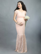 Load image into Gallery viewer, Raspberry Glow Maternity Dress