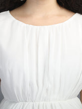 Load image into Gallery viewer, Pure White Maternity Dress - Zoom View