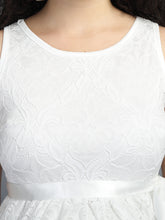Load image into Gallery viewer, Crystal White Maternity Dress - Zoom View
