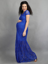 Load image into Gallery viewer, Lake Blue Maternity Dress
