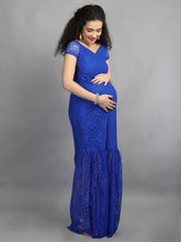Load image into Gallery viewer, Lake Blue Maternity Dress