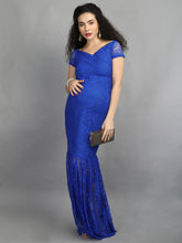 Load image into Gallery viewer, Lake Blue Maternity Dress