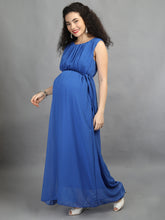 Load image into Gallery viewer, Royal Blue Maternity Dress