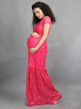 Load image into Gallery viewer, Hot Pink Maternity Dress
