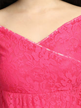 Load image into Gallery viewer, Hot Pink Maternity Dress - Zoom View